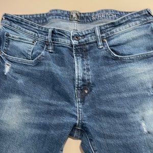 PRPS 34/34 stretch fit slim skinny jeans.  Pocket has been fixed.